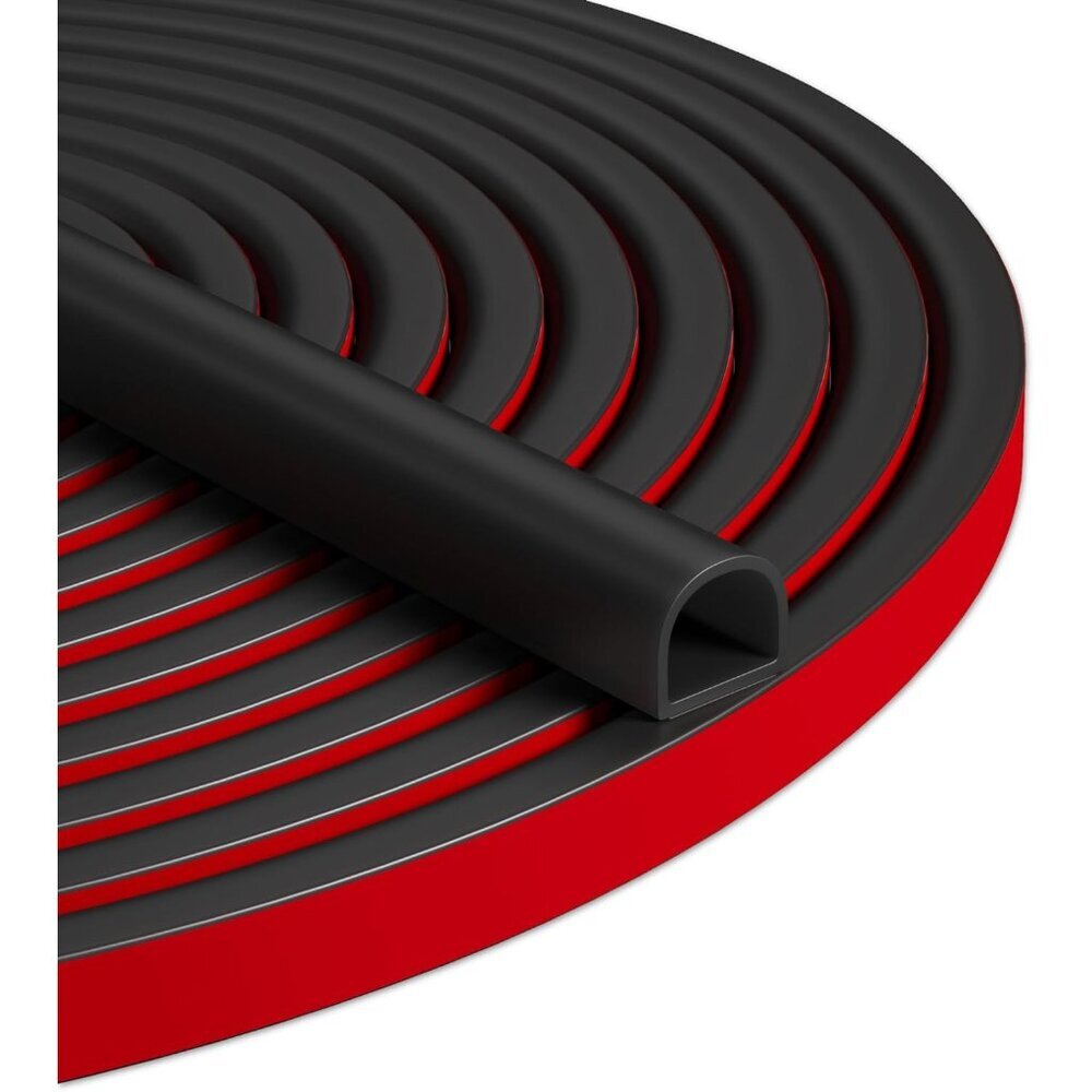 20FT Weather Stripping Door Seal - Self Adhesive Weather Insulation Strip Weathe